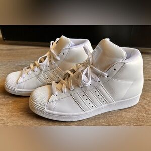 adidas Kids White High-Top Sneakers